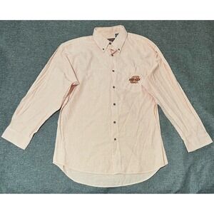 Three Square Men's 2XL Oklahoma State Orange Striped Long Sleeve Shirt